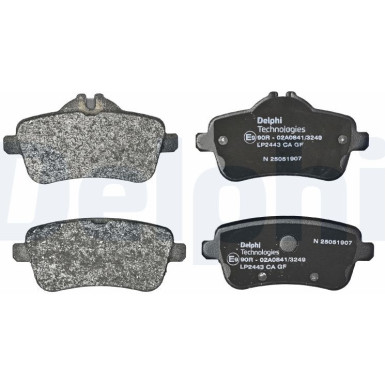 Delphi | Bremsbelagsatz, Scheibenbremse | LP2443