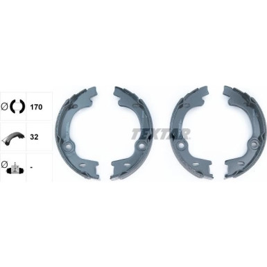 91076400 Bremsbackensatz, Feststellbremse