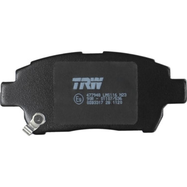 TRW | Bremsbelagsatz, Scheibenbremse | GDB3317