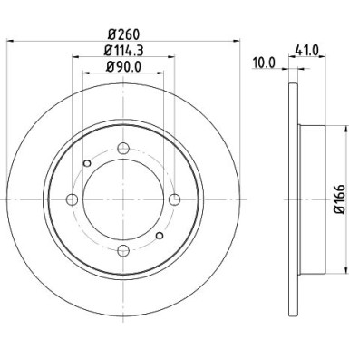 Hella | Bremsscheibe | 8DD 355 105-471