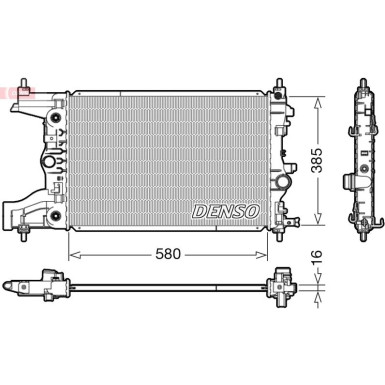 Denso | Kühler, Motorkühlung | DRM20005