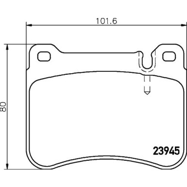 Hella | Bremsbelagsatz, Scheibenbremse | 8DB 355 006-541