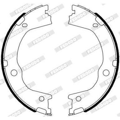 Ferodo | Bremsbackensatz, Feststellbremse | FSB4089