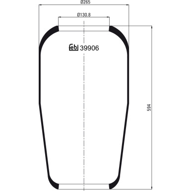 FEBI BILSTEIN 39906 Federbalg, Luftfederung