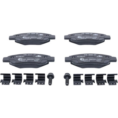 ATE | Bremsensatz, Scheibenbremse | 24.0120-0180.1 + 13.0460-3829.2