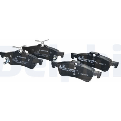 Delphi | Bremsbelagsatz, Scheibenbremse | LP2007 Delphi | Bremsbelagsatz, Scheibenbremse | LP2007