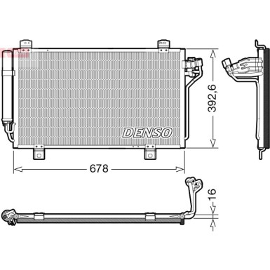 DCN44015 Kondensator, Klimaanlage DCN44015 Kondensator, Klimaanlage