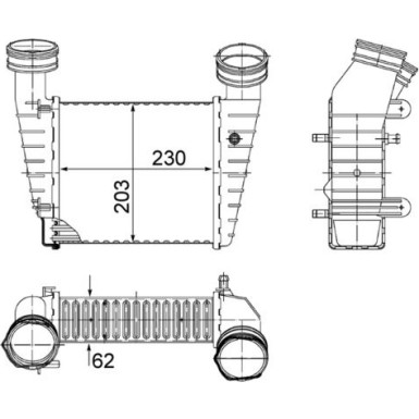 Mahle | Ladeluftkühler | CI 347 000S