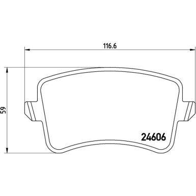 P 85 100 Bremsbelagsatz, Scheibenbremse PRIME LINE