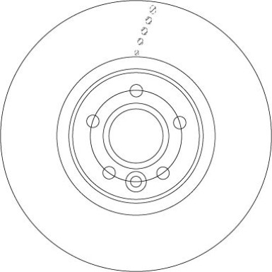 DF6676S Bremsscheibe TRW SINGLE