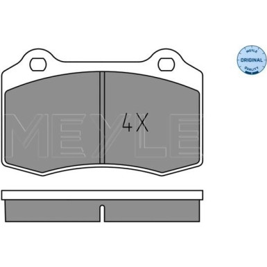 Meyle Bremsbelagsatz, Scheibenbremse MEYLE-ORIGINAL: True to OE 025 213 8115