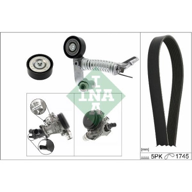 529 0319 30 Wasserpumpe + Keilrippenriemensatz