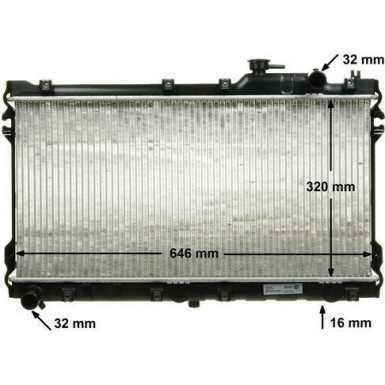 Mahle | Kühler, Motorkühlung | CR 185 000S