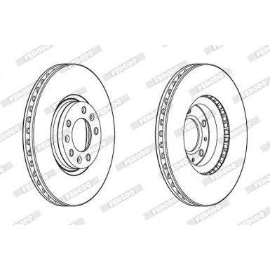 Ferodo | Bremsscheibe | DDF2156C Ferodo | Bremsscheibe | DDF2156C