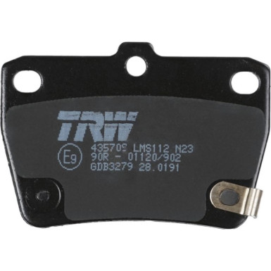 TRW Bremsbelagsatz, Scheibenbremse COTEC GDB3279