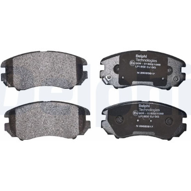 Delphi | Bremsbelagsatz, Scheibenbremse | LP1902 Delphi | Bremsbelagsatz, Scheibenbremse | LP1902