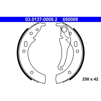 ATE | Bremsbackensatz | 03.0137-0009.2