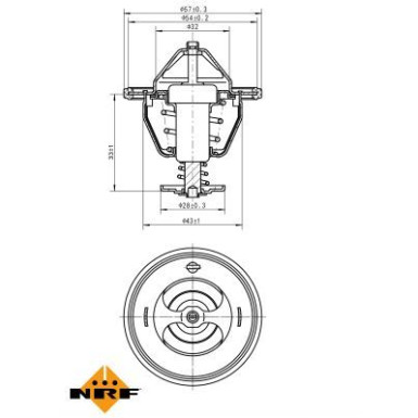 NRF Thermostat, Kühlmittel EASY FIT 725111