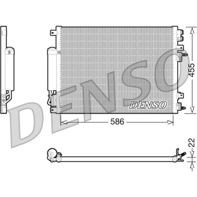 Denso | Kondensator, Klimaanlage | DCN06001
