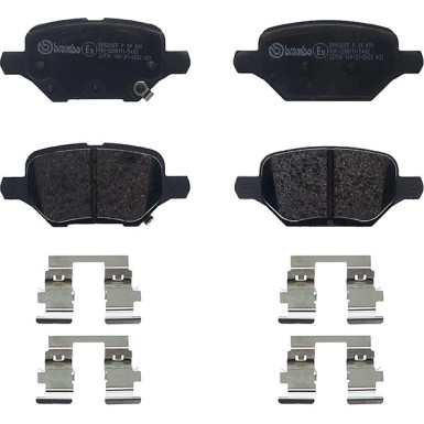 P 59 099 Bremsbelagsatz, Scheibenbremse PRIME LINE