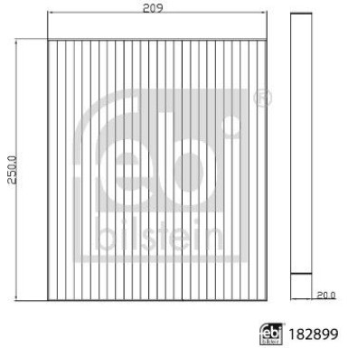 FEBI BILSTEIN 182899 Innenraumfilter FEBI BILSTEIN 182899 Innenraumfilter