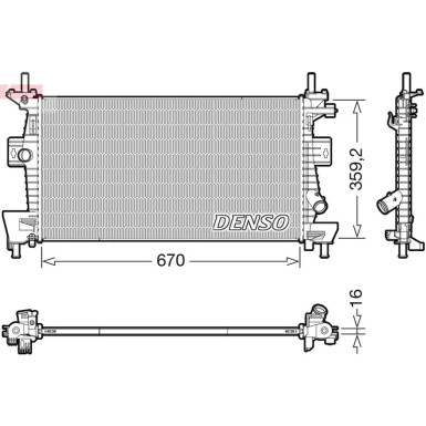 DRM10114 Kühler, Motorkühlung
