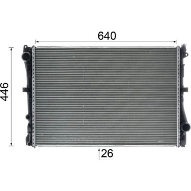 Mahle | Kühler, Motorkühlung | CR 2101 000P