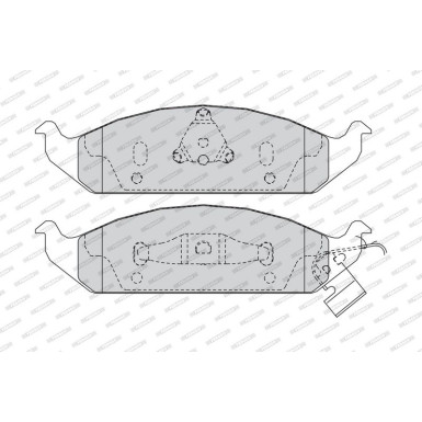 Ferodo | Bremsbelagsatz, Scheibenbremse | FDB1254