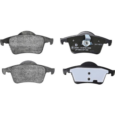 Delphi | Bremsbelagsatz, Scheibenbremse | LP1504