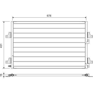 814007 Kondensator, Klimaanlage