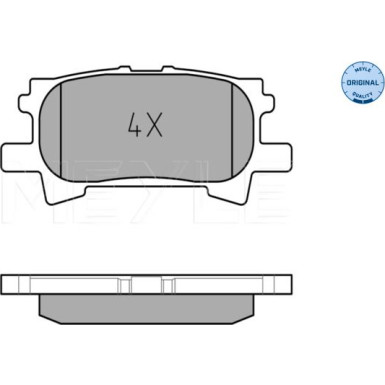 025 239 6715 Bremsbelagsatz, Scheibenbremse MEYLE-ORIGINAL: True to OE.
