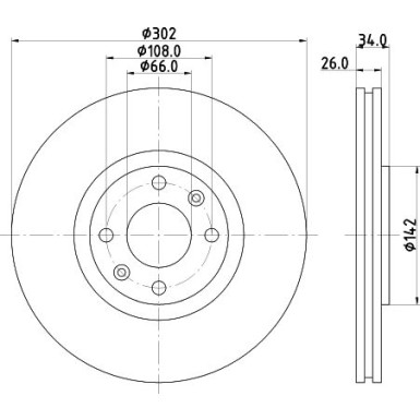 Hella | Bremsscheibe | 8DD 355 111-321