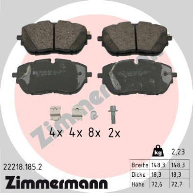 22218.185.2 Bremsbelagsatz, Scheibenbremse