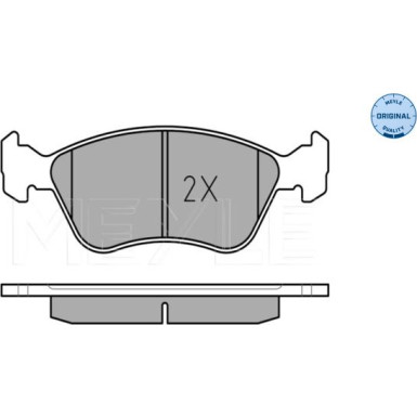 025 219 7617/W Bremsbelagsatz, Scheibenbremse MEYLE-ORIGINAL: True to OE.