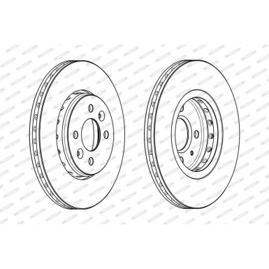 Ferodo Bremsscheibe PREMIER DDF2350C