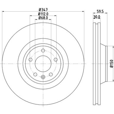 Hella | Bremsscheibe | 8DD 355 111-161