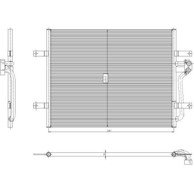 350444 Kondensator, Klimaanlage EASY FIT