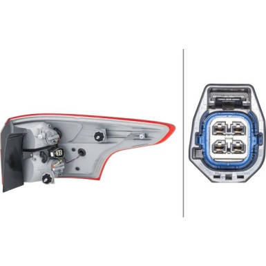 Hella | Heckleuchte | 2VA 354 995-151