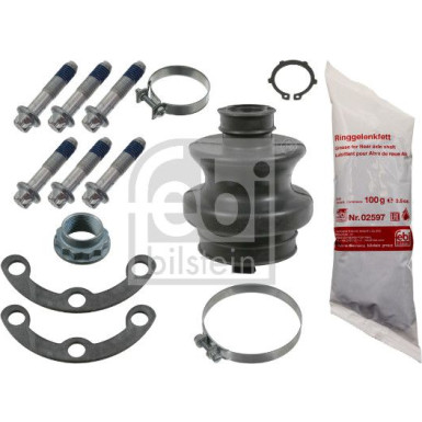 febi bilstein | 2 x FEBI Faltenbalgsatz, Antriebswelle | 02590