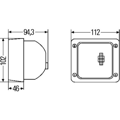 Hella | Arbeitsscheinwerfer | 1GA 007 506-111