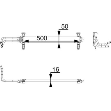 Mahle | Ölkühler, Motoröl | CLC 81 000P