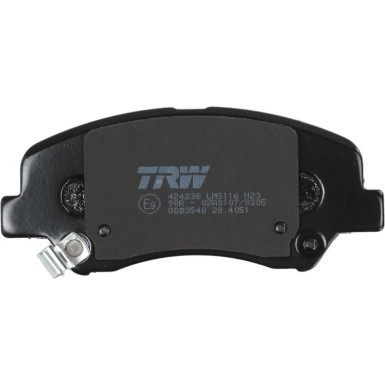 TRW | Bremsbelagsatz, Scheibenbremse | GDB3548