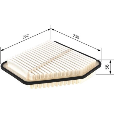 BOSCH F 026 400 188 Luftfilter BOSCH F 026 400 188 Luftfilter