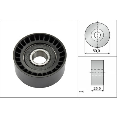 532 0243 10 Umlenk-/Führungsrolle, Keilrippenriemen