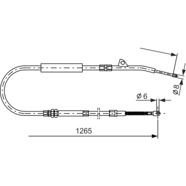 BOSCH | Seilzug, Feststellbremse | 1 987 477 533