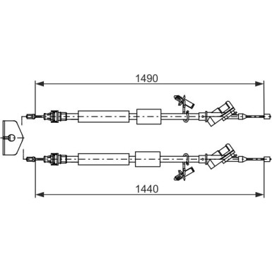 1 987 482 721 Seilzug, Feststellbremse