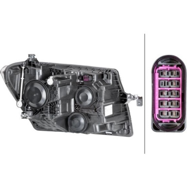 Hella 2 x HELLA Hauptscheinwerfer 1LB 012 830-031