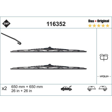 116352 Wischblatt DAS ORIGINAL SET