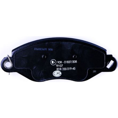 Hella | Bremsbelagsatz, Scheibenbremse | 8DB 355 019-451