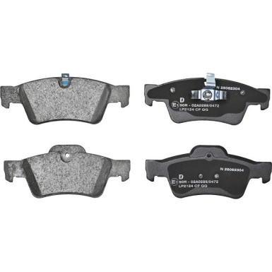 Delphi | Bremsbelagsatz, Scheibenbremse | LP2124